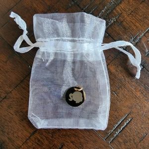 Plunder Rose Gold Girl Silhouette Charm